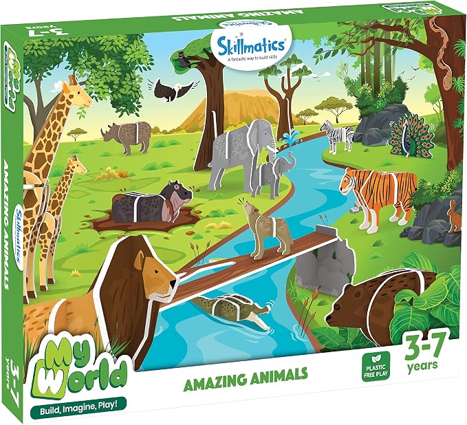 Skillmatics STEM Building Toy – My World Amazing Animals - Image 6