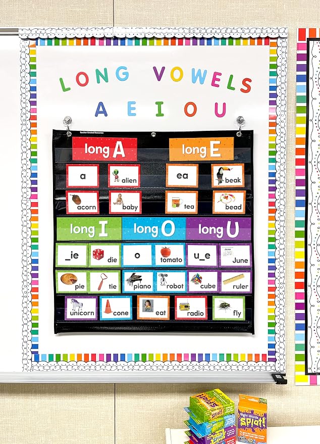 Teacher Created Resources Long Vowels Pocket Chart Cards (TCR20851) - Image 4