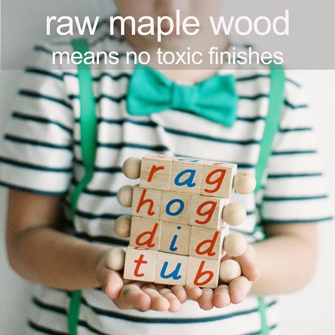 Montessori Phonetic Reading Blocks for Beginning Readers - Image 8