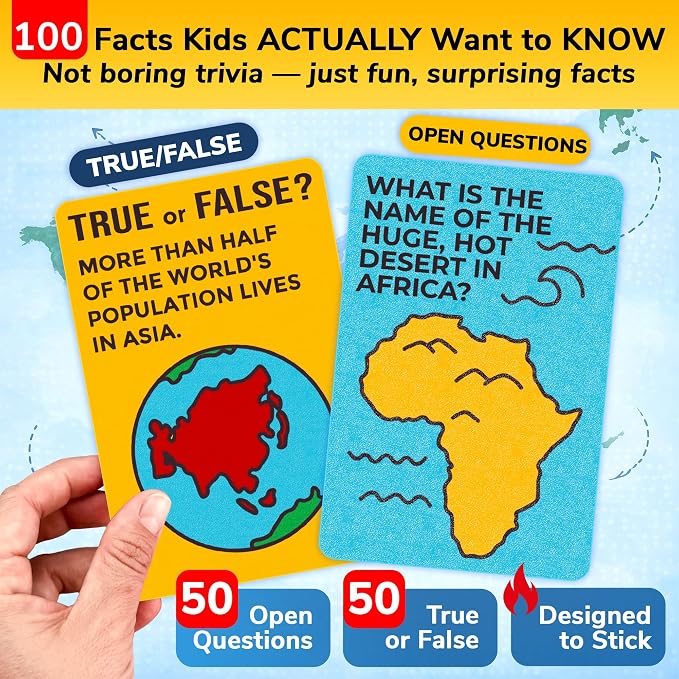 Quokka Trivia Games for Kids - Geography, Culture and Fun Facts Card Game - Image 2