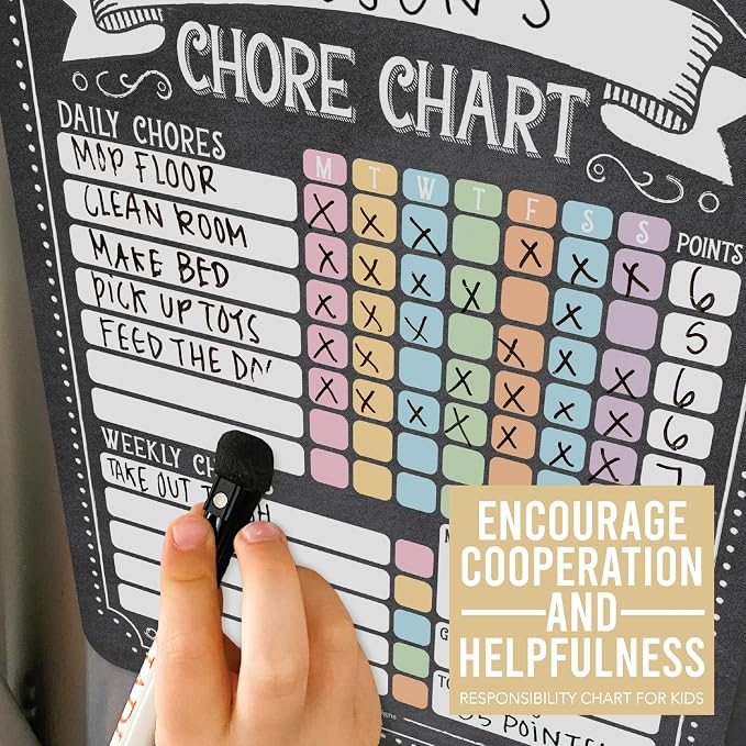 Magnetic Chore Chart for Kids Multiple Kids Chore Board for Home and School - Image 8