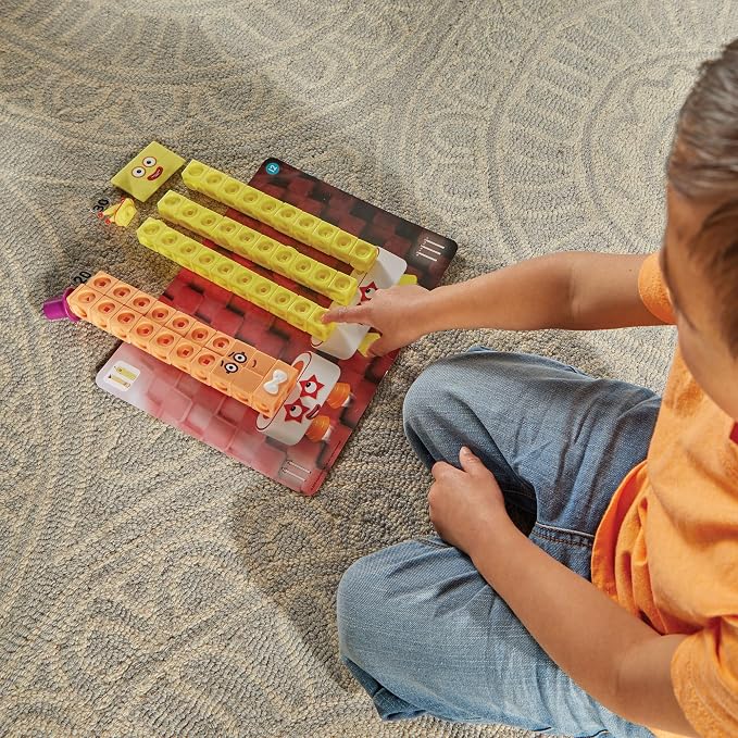 hand2mind Numberblocks Heroes with Zeroes MathLink Cubes Activity Set - Image 7