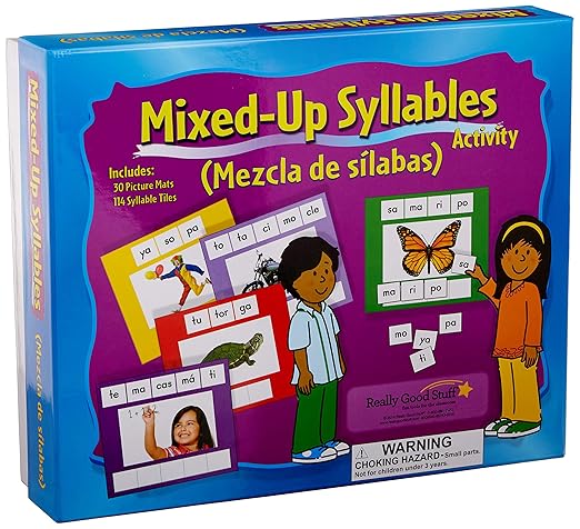 Really Good Stuff Mixed up Syllables, Mezcla de S A­Labas, 30 Mats by ReallyGoodStuff