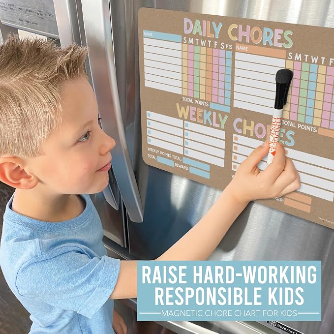 Magnetic Chore Chart for Kids Multiple Kids, Chore Board Adults and Teens - Image 2