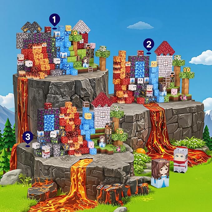 200PCS Magnetic Blocks, Magnetic Building Blocks Cubes Tiles for Kid - Image 2