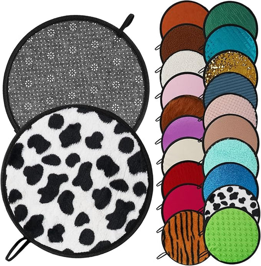 Sensory Mats for Kids 20 Pack 8", Sensory Pads, Playmats for Kids Classroom Playroom Must Haves, Early Learning Tactile Toys, Assorted Colors & Textured Tactile Play
