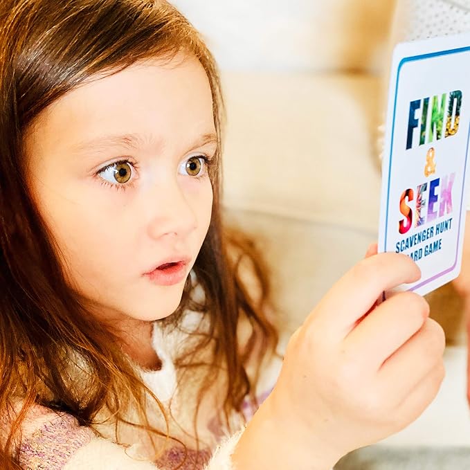 Hapinest Find and Seek Scavenger Hunt Card Game, Indoor Outdoor Activities for Kids Toddler & Family, Beach Camping Travel Car Games for Road Trips, Kids Scavenger Hunt Game Age 3 4 5 6 Years Old & Up - Image 5