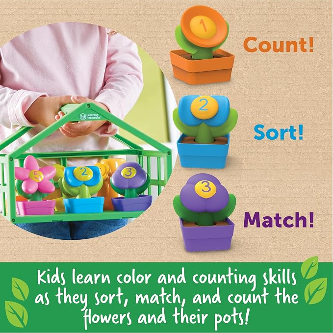 Learning Resources Growing Greenhouse Color & Number Playset - Image 2