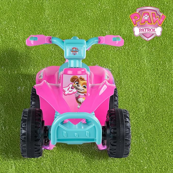 Paw Patrol - Skye 6V Quad for Kids - Powerful and Safe Ride-On Toy with Rechargeable Battery - Forward and Reverse Driving - Max Weight Capacity of 55 LBS - Ages 2-3 Years