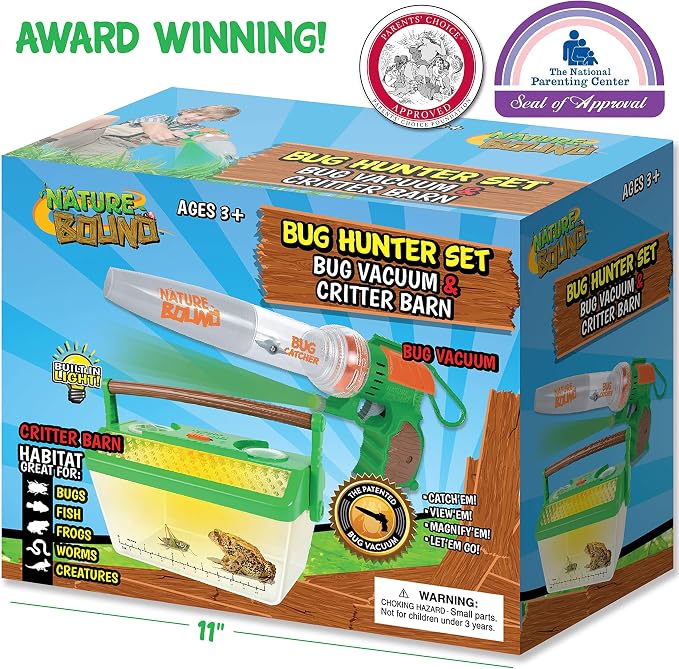 Nature Bound Bug Catcher Vacuum with Light Up Critter Habitat Case, Eco-Friendly Outdoor Toys for Kids, Includes Vacuum and Cage, Bug Vacuum for Kids Toy, Bug Catcher Vacuum - Image 2