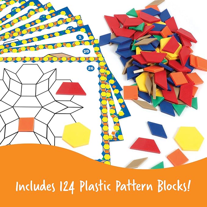 Learning Resources Pattern Block Activity Set - Image 3