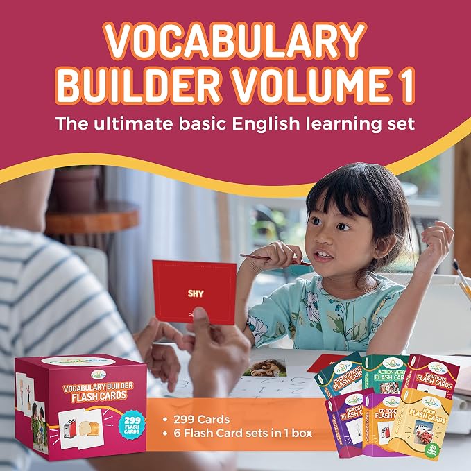 CreateFun 598 Vocabulary Builder Flash Cards Set, Speech Therapy,Autism,ESL - Image 4