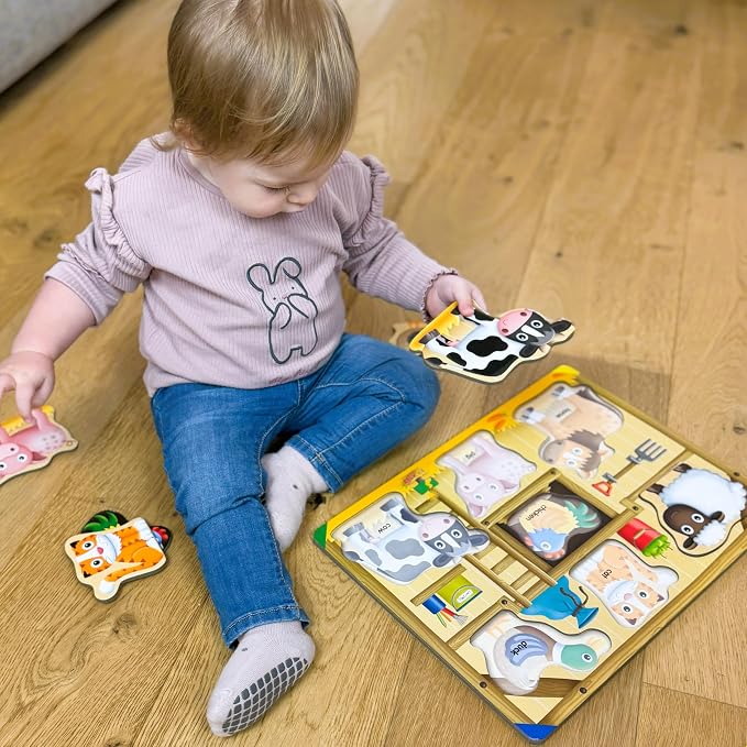 The Learning Journey: My First Lift & Learn - On The Farm – Early Active Puzzle Intellectual Development - Boys & Girls Puzzle Play Toddler Toys & Gifts for Ages 2-5 Award Winning - Image 5
