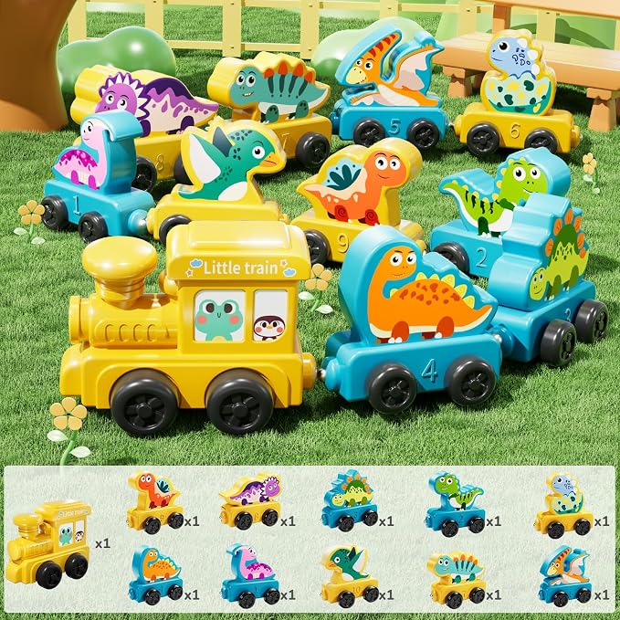 JUKUDAHU Magnetism Toys Dinosaur Train Set for Toddlers 3 4 Years Old - Image 8