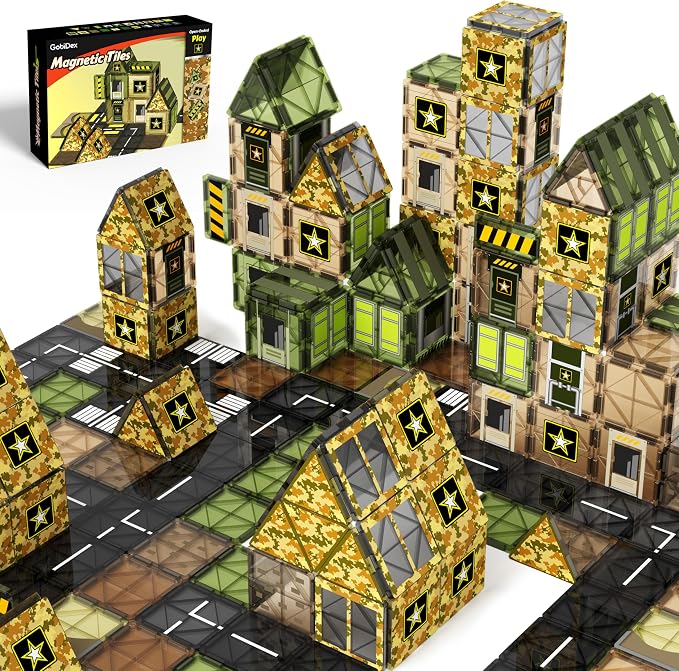 GobiDex Magnetic Building Blocks Army Toys by GobiDex