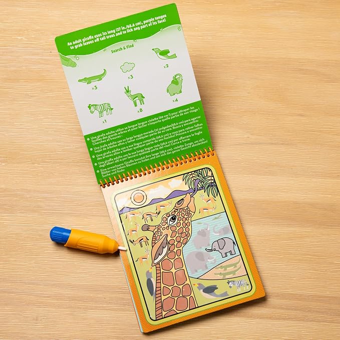 Melissa & Doug On The Go Water Wow! Reusable Water-Reveal Activity Pad - Safari - FSC Certified - Image 10