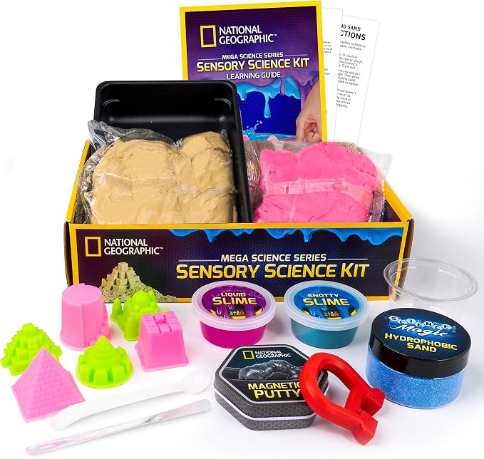National Geographic Mega Sensory Science Kit with Slime, Moon Sand & Putty - Image 2