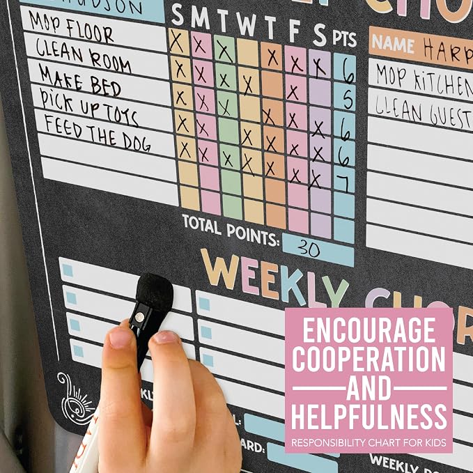 Magnetic Chore Chart for Kids Multiple Kids, Chore Board Adults and Teens - Image 7