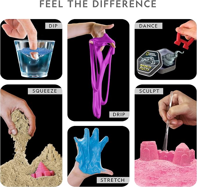 National Geographic Mega Sensory Science Kit with Slime, Moon Sand & Putty - Image 3