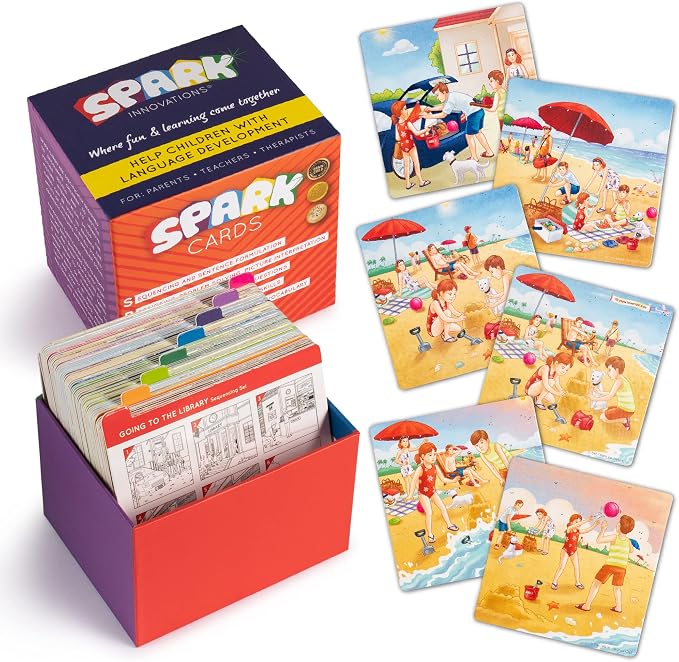Sequencing Cards for Storytelling, Speech Therapy Game, Special Education Materials, Sentence Building, Problem Solving, Homeschooling Sequence Cards, Autism Game, Picture Sences, SEL by SPARKINNOVATIONS