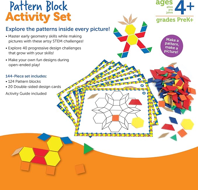 Learning Resources Pattern Block Activity Set - Image 5