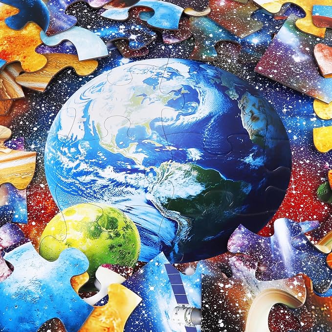Jumbo Floor Puzzle for Kids,48-Piece Galaxy Jigsaw Puzzle Ages 3-8 - Image 4