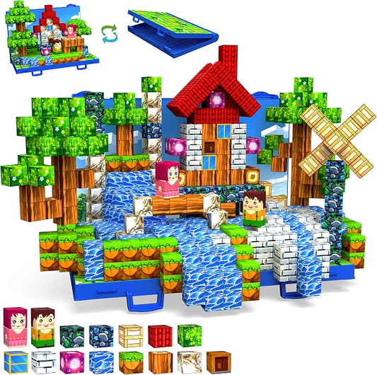 120PCS Magnetic Blocks, Forset Magnetic Building Blocks Tiles for Kids 3+ by GaHoo