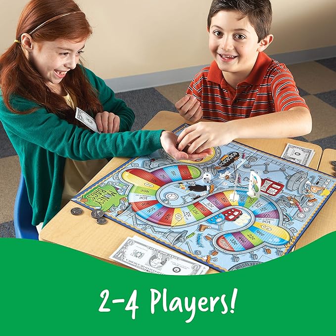 Learning Resources Money Bags Math Game - Classroom Math Games, Financial Literacy for Kids, Counting Board Game - Image 3