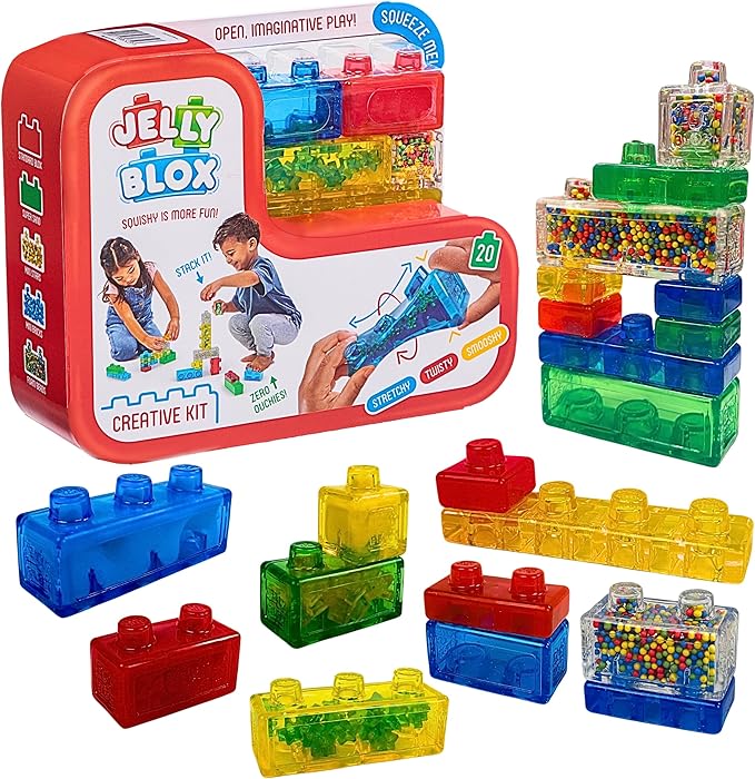 Jelly Blox Creative Kit | Includes 20 Blocks | Toddler & Preschool by JellyBlox
