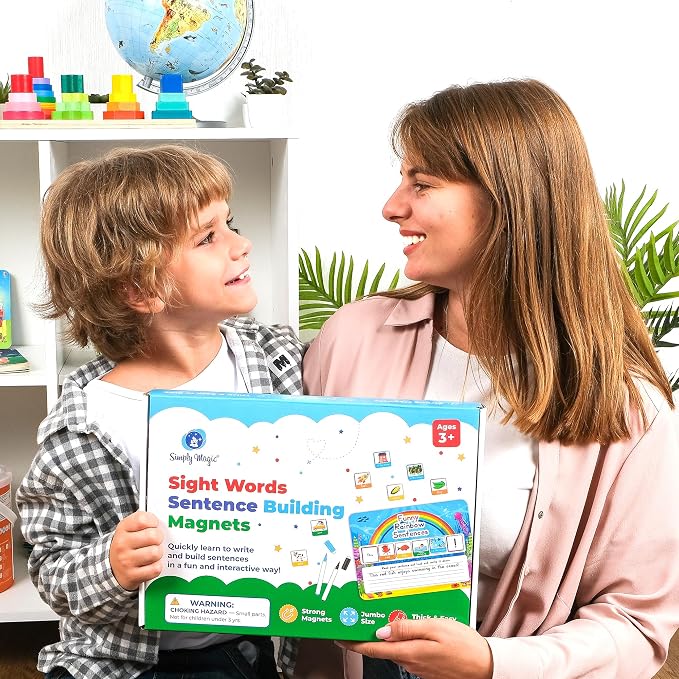 104 PCS Sentence Building for Kids Simply Magic - Sentence Building Magnets - Image 7