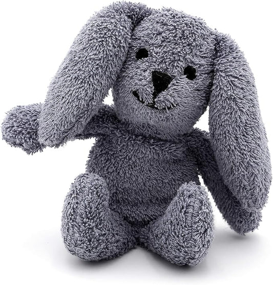 Thermal-Aid Zoo Mini — (Baxter The Bunny) — Mold-Resistant, Washable Hot & Cold Pack for Kids — Heating and Cooling Pad with Natural Corn Filling — Reusable Plush Toy