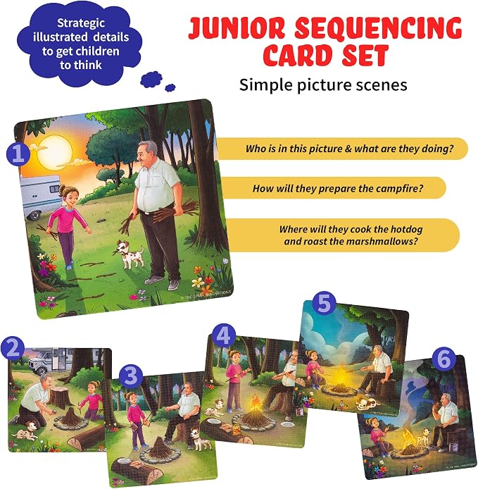 Sequencing Cards, Picture Cards, Storytelling Cards, Speech Therapy Materials, Home School Supplies, ESL, ELL, Social Skills, Combo Set - Image 4