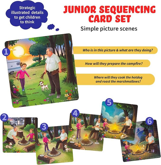 Sequence for Kids Cards, Speech Therapy Materials, Homeschool SEL, Autism, Tell A Story Picture Cards, Social Skills, Picture Cards, ESL, ELL - Image 2