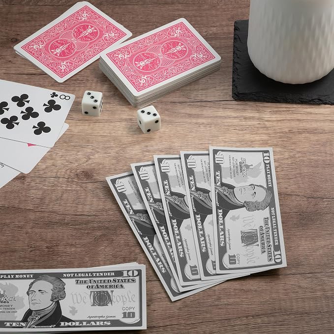 Play Money - 200Pcs $10 Bills Pretend Money for Kids, Banking Toy - Image 4