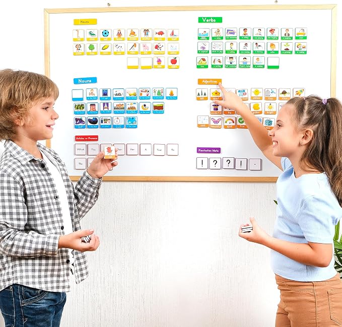 104 PCS Sentence Building for Kids Simply Magic - Sentence Building Magnets - Image 5
