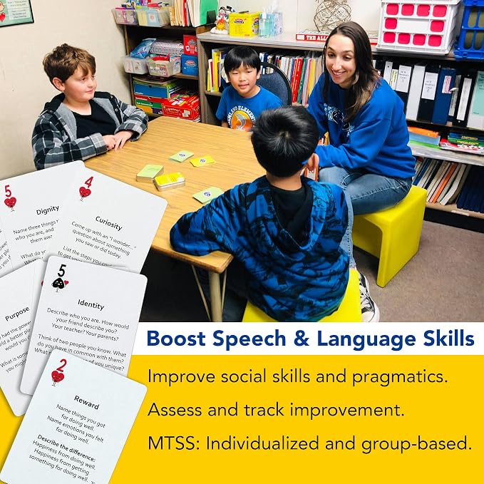 Mind Brain Emotion 52 Essential Conversations for Home, Therapy, Speech, School Classroom - Conversation Cards for Kids, Family, Teacher & Counselor to Build Growth Mindset & Communication Skills - Image 3