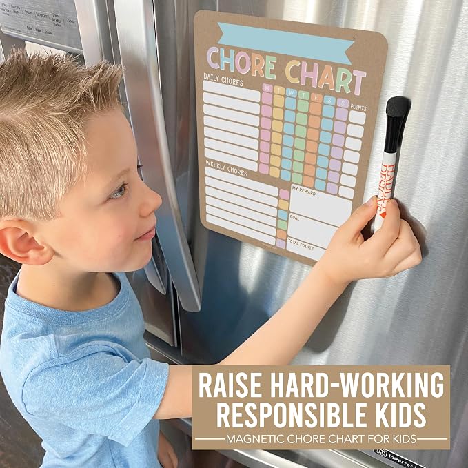 Magnetic Chore Chart for Kids Multiple Kids Chore Board for Home and School - Image 2
