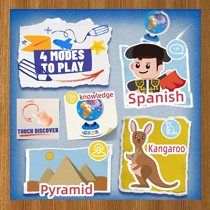 SMILESSKIDDO Globe for Kids, Interactive Globe With Lighting And Music - Image 3