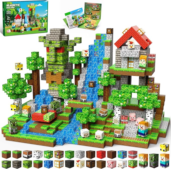 150PCS Magnetic Blocks, Building Cubes, Boys Kids Gifts Toys by SSAWER