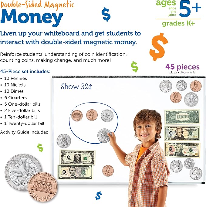 Learning Resources Double-Sided Magnetic Money - Image 7