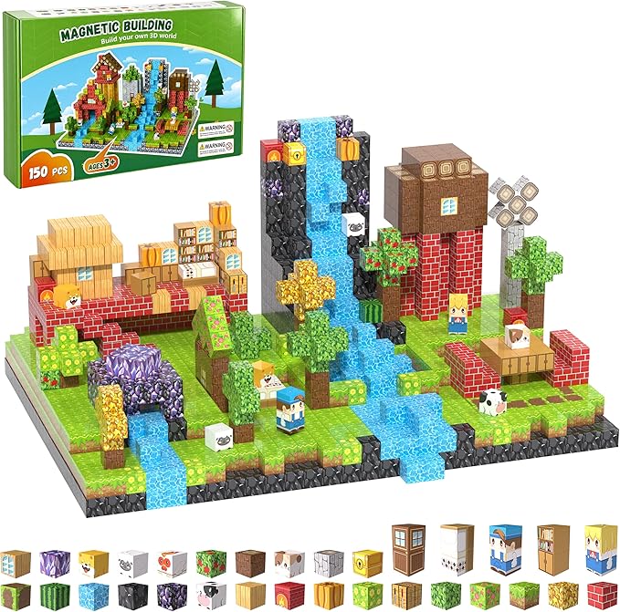 150PCS Magnetic Blocks, Magnetic Building Blocks, 0.78in Magnetic Building by Fitrobust