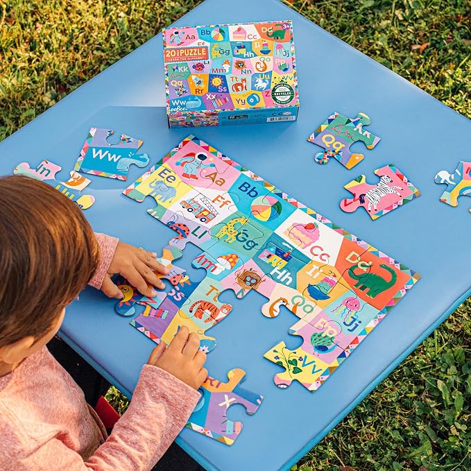 eeBoo Learn the Alphabet 20 Giant Piece Children's Puzzle, 15" x 11" - Image 5