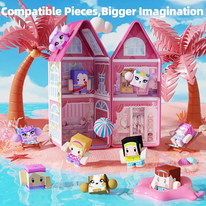GobiDex Magnetic Travel Toys Figures Set with a Portable Tin for Girls 3+ - Image 5