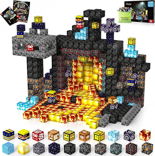 Magnetic Blocks Toys for Kids Age 3+, Cave World, 150PCS by Hltyigr