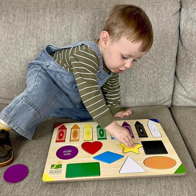 The Learning Journey: Lift & Learn Puzzle Colors & Shapes – Preschool Toys & Activities for Children Ages 3 and Up – Award Winning Educational Toy - Image 5