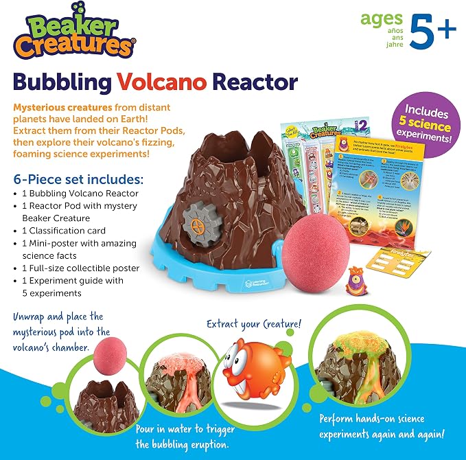 Learning Resources Beaker Creatures Bubbling Volcano Reactor - Ages 5+ Science Kits for Kids, STEM Toys for Kids, Fun Science Experiments for Kids - Image 6