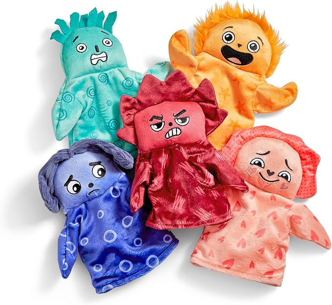 hand2mind Feelings Family Hand Puppets Secondary Emotions by hand2mind