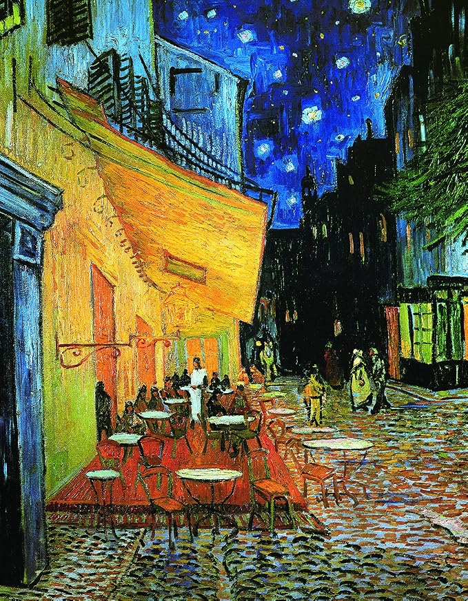 EuroGraphics Cafe at Night by Vincent Van Gogh Mini Puzzle (100-Piece) - Image 2