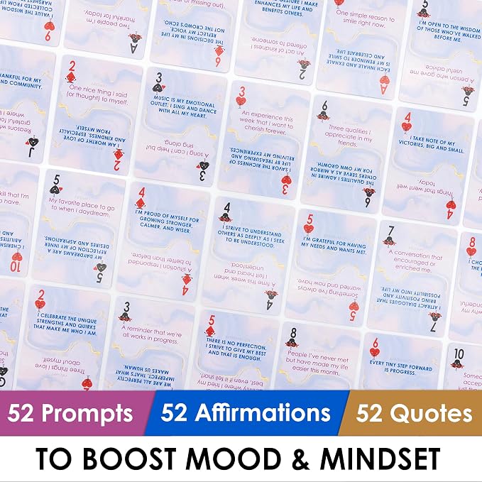 Mind Brain Emotion 52 Essential Gratitude Attitude: Journal & Conversation Cards to Boost Mood & Mindset - Empowering Prompts, Self-Help Affirmations, and Insightful Quotes - for Kids & Adults - Image 4