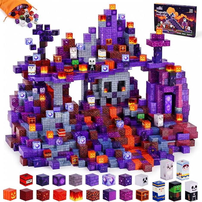 3 otters 150PCS Magnetic Building Blocks, with a Storage Bag, Portal by 3otters